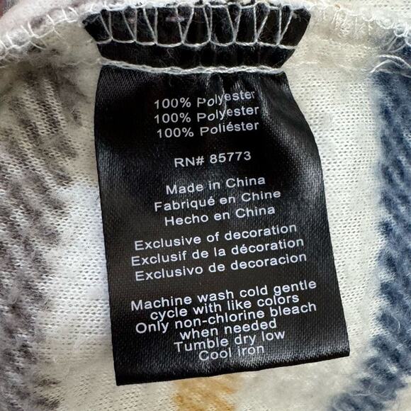 O’Neill Striped Fleece Shacket Womens Medium Pearl Snap Shirt Jacket Yellow Blue - Picture 5 of 8